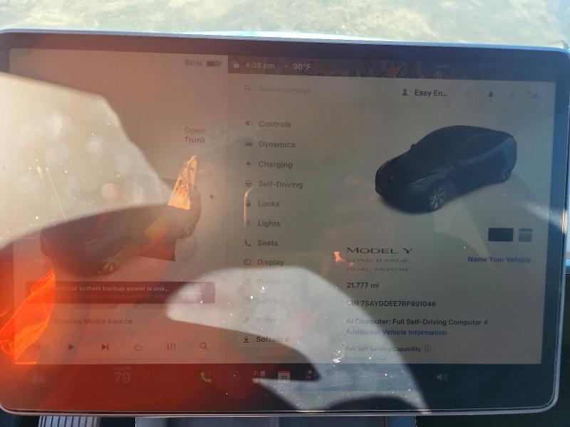 Фото 9 с аукциона – 2024 TESLA MODEL Y с VIN 7SAYGDEE7RF991046