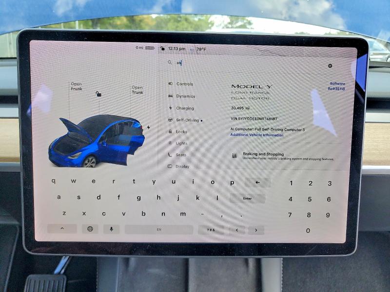 Photo 9 from auction – 2021 TESLA MODEL Y with VIN 5YJYGDEE0MF146187