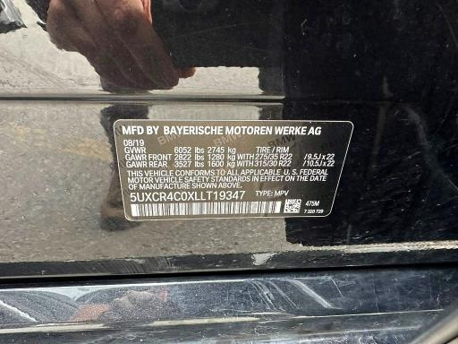 Фото 10 с аукциона – 2020 BMW X5 с VIN 5UXCR4C0XLLT19347