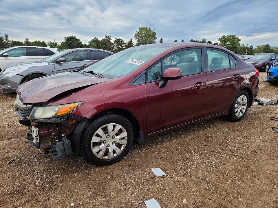HONDA CIVIC 2012 with VIN 19XFB2F58CE034735 - Photo from auction