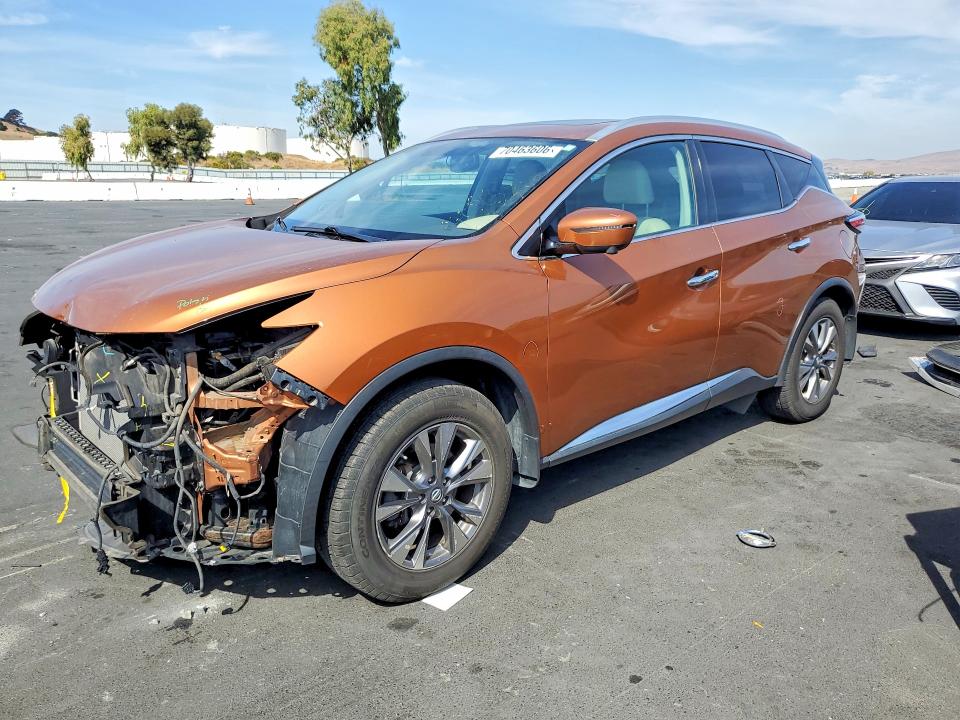 NISSAN MURANO 2016 с VIN 5N1AZ2MH6GN124403 - Снимка от търг