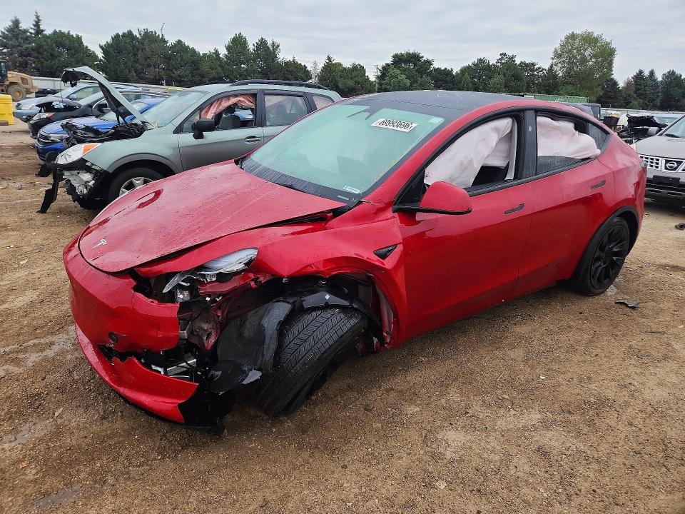 TESLA MODEL Y 2023 с VIN 7SAYGAEE6PF865191 - Снимка от търг