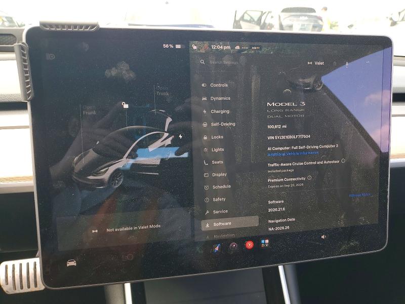 صورة رقم 9 من المزاد - 2020 TESLA MODEL 3 مع VIN 5YJ3E1EB0LF717504