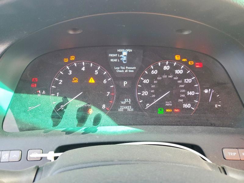 Photo 9 from auction – 2007 LEXUS LS with VIN JTHBL46F175049710