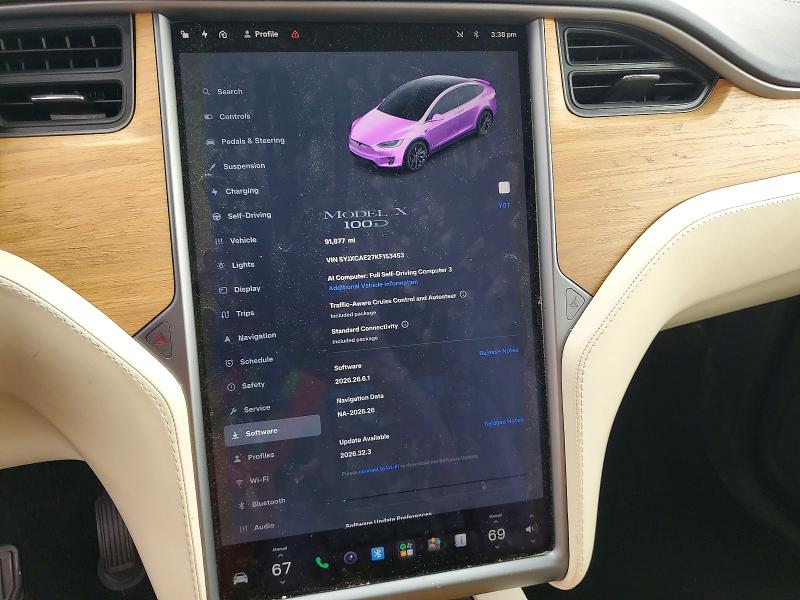 Zdjęcie 9 z aukcji – 2019 TESLA MODEL X z VIN 5YJXCAE27KF153453