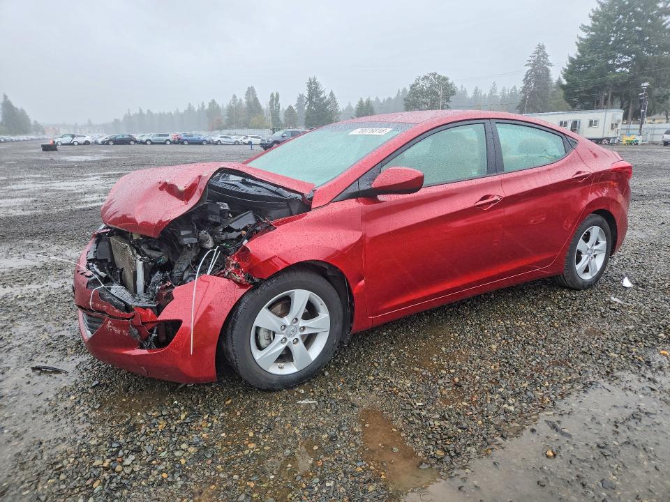 HYUNDAI ELANTRA 2013 with VIN 5NPDH4AE4DH254606 - Photo from auction