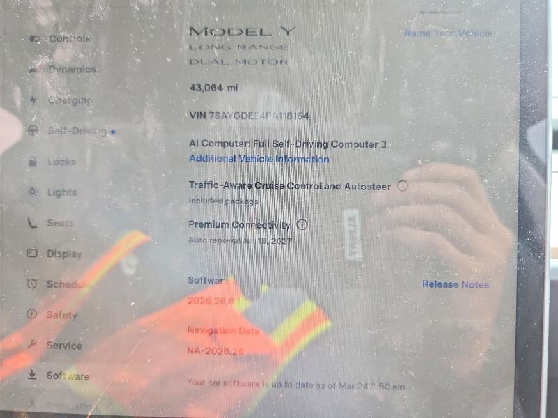 Photo 9 from auction – 2023 TESLA MODEL Y with VIN 7SAYGDEE4PA118154