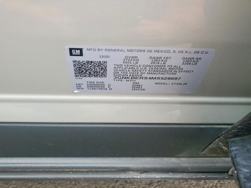Photo 14 from auction – 2021 CHEVROLET BLAZER with VIN 3GNKBERS4MS528697