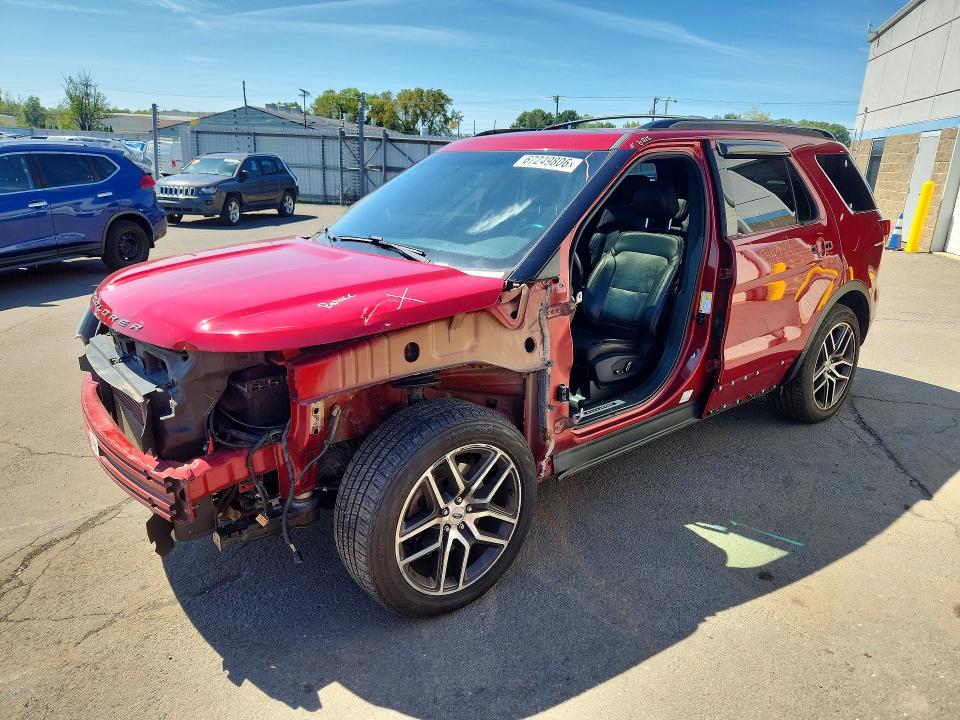 FORD EXPLORER 2016 with VIN 1FM5K8GT9GGB00173 - Photo from auction