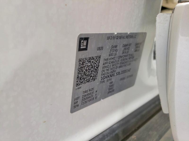Photo 14 from auction – 2020 GMC ACADIA with VIN 1GKKNXLS3LZ235142