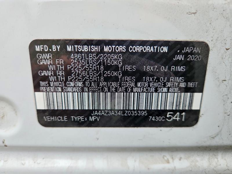 Photo 14 from auction – 2020 MITSUBISHI OUTLANDER with VIN JA4AZ3A34LZ035395