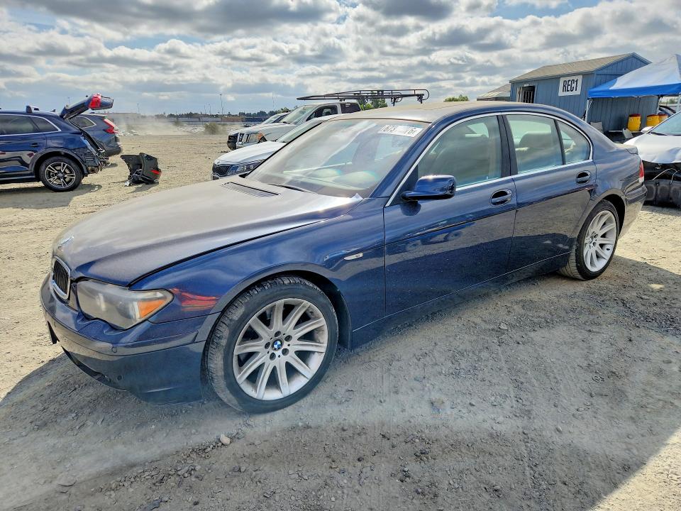 BMW 745 2002 with VIN WBAGL63402DP50210 - Photo from auction