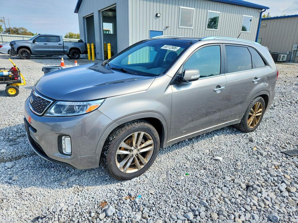 KIA SORENTO 2014 with VIN 5XYKW4A78EG442939 - Photo from auction