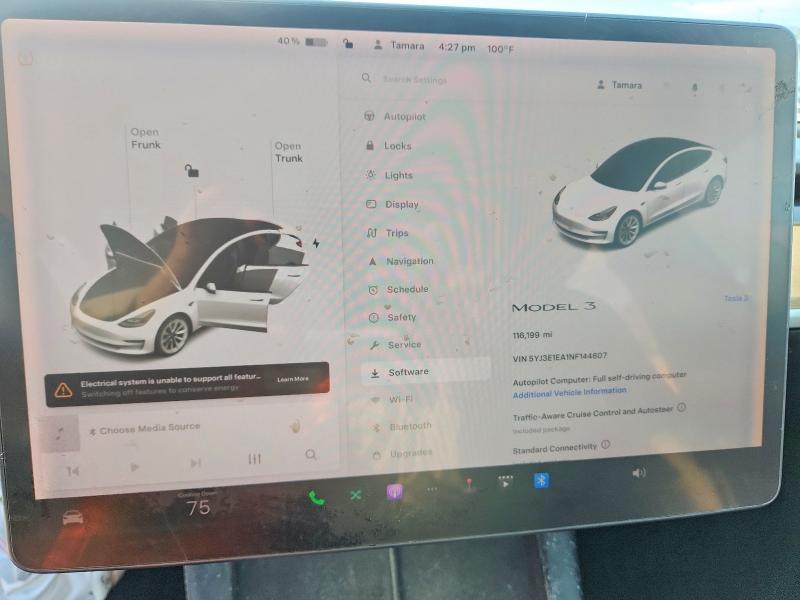 Снимка 9 от търг – 2022 TESLA MODEL 3 с VIN 5YJ3E1EA1NF144607