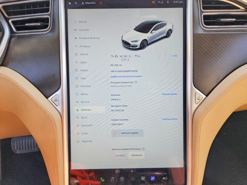 صورة رقم 9 من المزاد - 2013 TESLA MODEL S مع VIN 5YJSA1CN9DFP23016