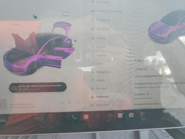 Photo 9 from auction – 2023 TESLA MODEL 3 with VIN 5YJ3E1EA5PF417311