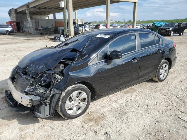 HONDA CIVIC LX 2013 with VIN 19XFB2F59DE042571 - Photo from auction