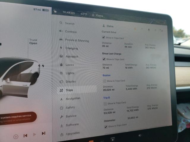 Photo 9 from auction – 2020 TESLA MODEL Y with VIN 5YJYGDEE0LF011113