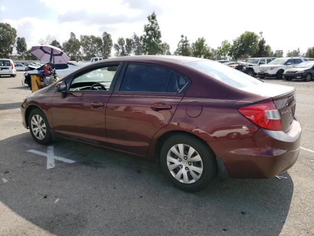 Photo 2 from auction – 2012 HONDA CIVIC LX with VIN 19XFB2F53CE100771
