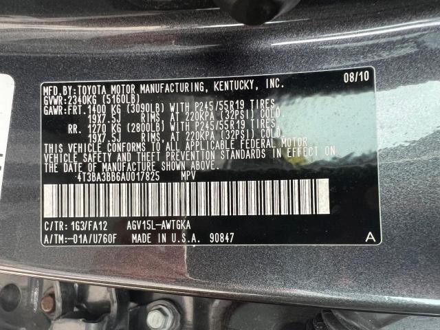 Photo 10 from auction – 2010 TOYOTA VENZA with VIN 4T3BA3BB6AU017825