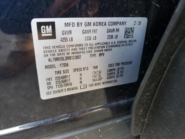 Photo 14 from auction – 2021 CHEVROLET TRAILBLAZE with VIN KL79MVSL3MB123802