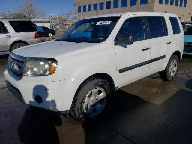 HONDA PILOT LX 2011 with VIN 5FNYF4H24BB074766 - Photo from auction