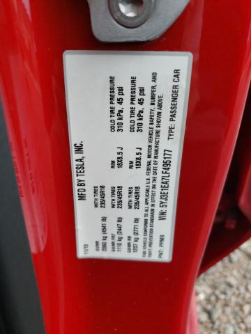 Photo 14 from auction – 2020 TESLA MODEL 3 with VIN 5YJ3E1EA7LF495177