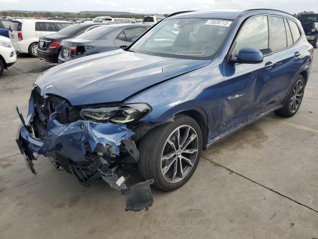 BMW X3 SDRIVE3 2022 with VIN 5UX43DP07N9M62336 - Photo from auction