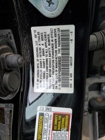 Zdjęcie 14 z aukcji – 2010 HONDA CIVIC EX z VIN 19XFA1F85AE085033