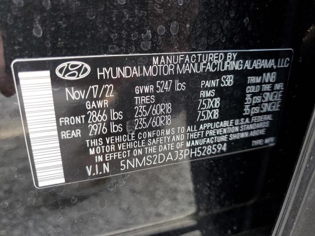 Photo 14 from auction – 2023 HYUNDAI SANTA FE S with VIN 5NMS2DAJ3PH528594