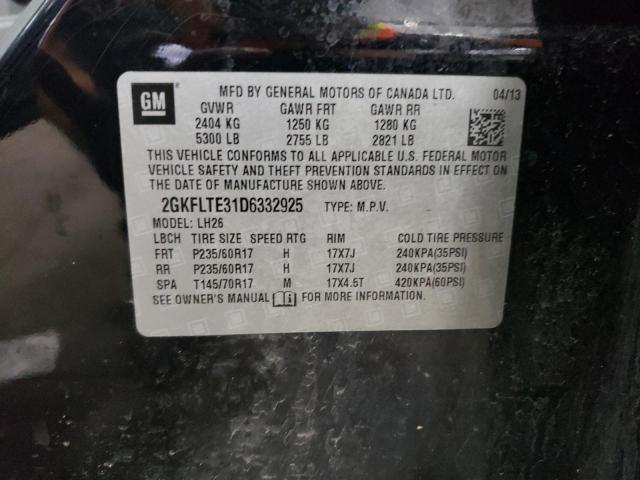 Photo 14 from auction – 2013 GMC TERRAIN SL with VIN 2GKFLTE31D6332925
