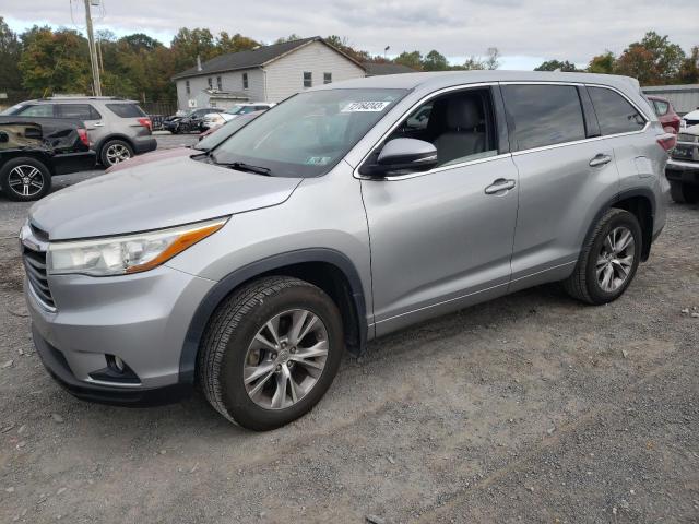 TOYOTA HIGHLANDER 2015 with VIN 5TDBKRFHXFS210132 - Photo from auction