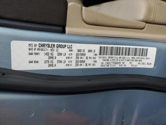 Photo 14 from auction – 2013 JEEP GRAND CHER with VIN 1C4RJFCT7DC603478