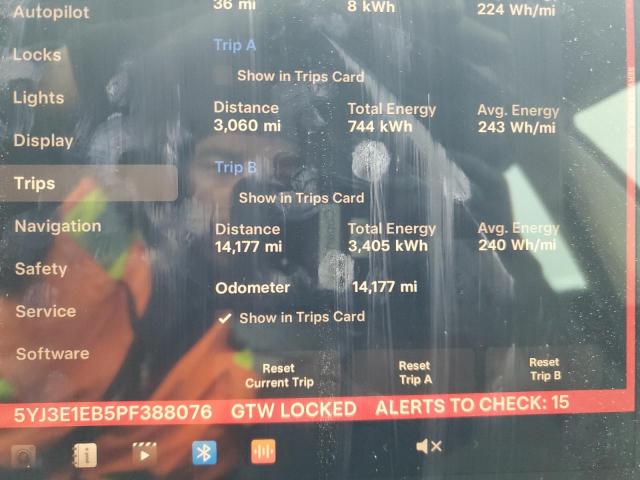 Photo 9 from auction – 2023 TESLA MODEL 3 with VIN 5YJ3E1EB5PF388076