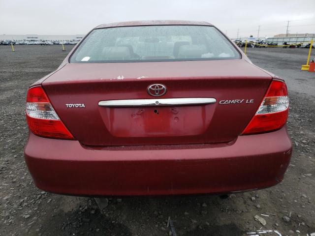 Photo 6 from auction – 2002 TOYOTA CAMRY LE with VIN JTDBE32K520037963