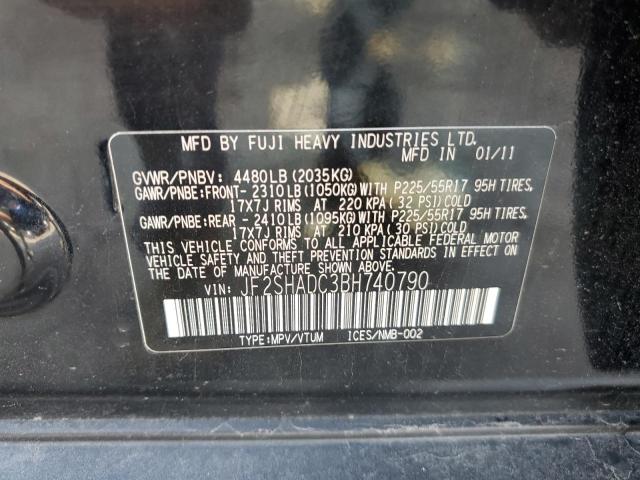 Photo 14 from auction – 2011 SUBARU FORESTER 2 with VIN JF2SHADC3BH740790