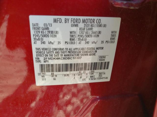 Photo 14 from auction – 2013 FORD EDGE LIMIT with VIN 2FMDK4KC8DBC10307