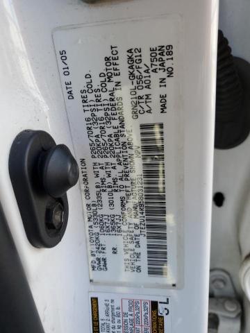 Photo 14 from auction – 2005 TOYOTA 4RUNNER SR with VIN JTEZU14R958031231