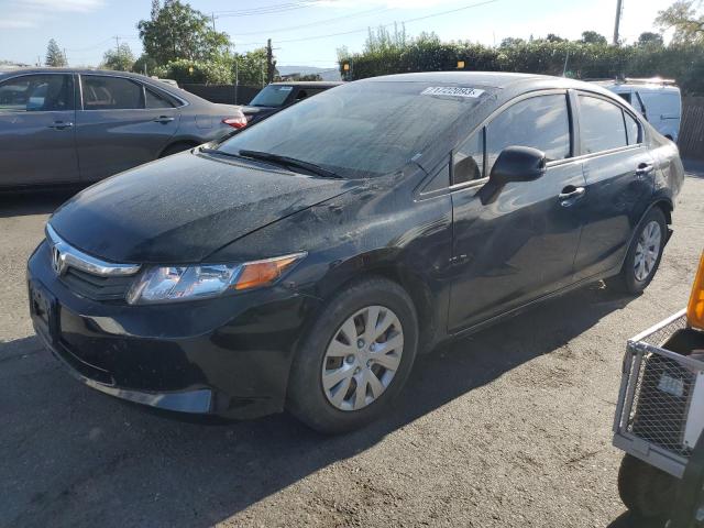 HONDA CIVIC LX 2012 with VIN 19XFB2F55CE369919 - Photo from auction