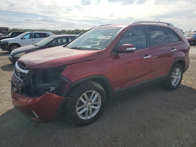KIA SORENTO LX 2015 with VIN 5XYKTCA69FG563393 - Photo from auction