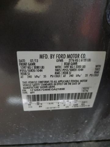 Foto 14 de la subasta – 2014 FORD EXPLORER X con VIN 1FM5K7D89EGA21898