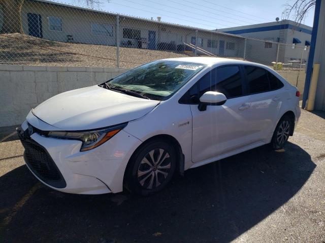 TOYOTA COROLLA LE 2021 with VIN JTDEAMDE5MJ006019 - Photo from auction