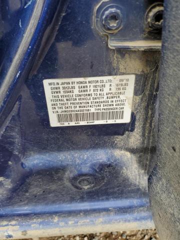 Photo 14 from auction – 2010 HONDA FIT with VIN JHMGE8H24AS027081