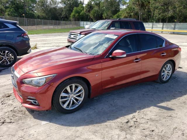 INFINITI Q50 BASE 2014 with VIN JN1BV7AP1EM671498 - Photo from auction