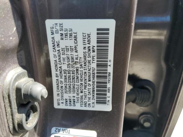 Photo 14 from auction – 2014 HONDA CR-V EX with VIN 2HKRM4H54EH668767