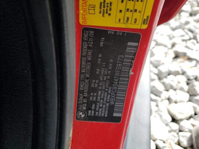 صورة رقم 14 من المزاد - 2007 BMW X3 3.0SI مع VIN WBXPC93447WF09773