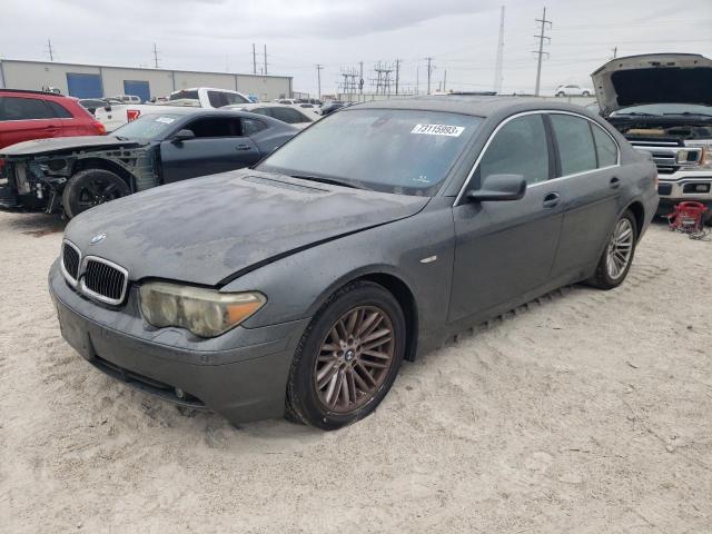 BMW 745 I 2004 with VIN WBAGL63524DP72463 - Photo from auction