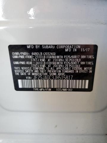 Photo 14 from auction – 2018 SUBARU FORESTER 2 with VIN JF2SJAGC3JH515817