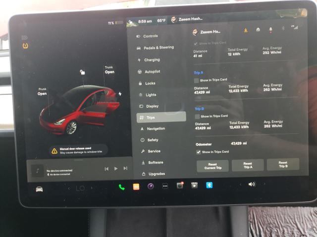 Photo 9 from auction – 2022 TESLA MODEL 3 with VIN 5YJ3E1EA1NF144140