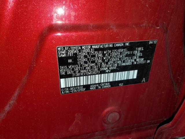 Photo 14 from auction – 2013 TOYOTA RAV4 LE with VIN 2T3BFREV1DW038273